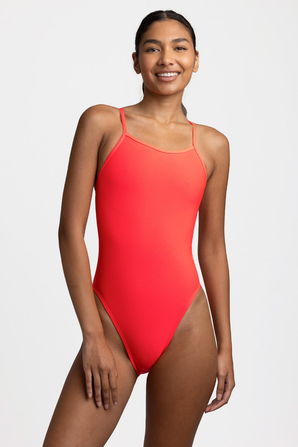 Dayna Swim Onesie - Lava