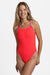 Gavin 2 Swim Onesie - Lava Contrast